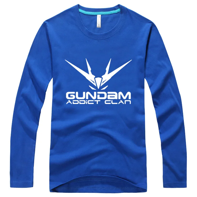 Горячая игра Аниме тройник Gundam антенна шаблон футболка с длинным рукавом AC72 |