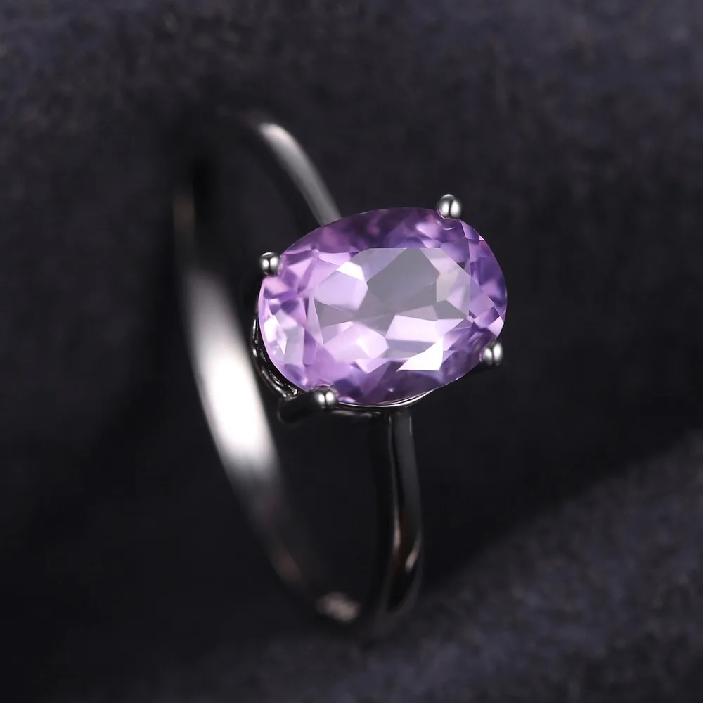 Jewelrypalace Овальный 4.2ct природных драгоценных камней аметист Серьги кулон Цепочки и