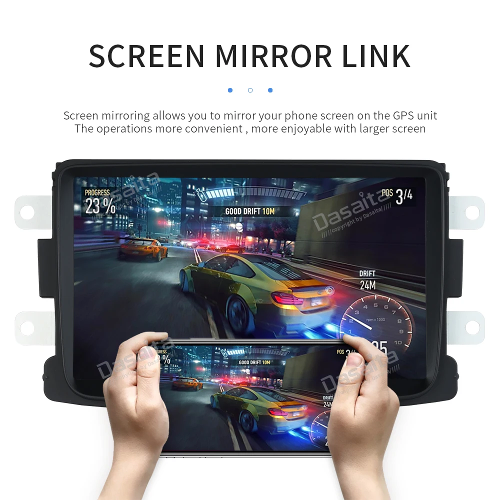 Dasaita " Android 9,0 1 Din автомагнитола gps для Renault Duster Dacia Sandero Captur Lada Xray 2 Logan 2 4*50 Вт динамик MP3 TDA7850