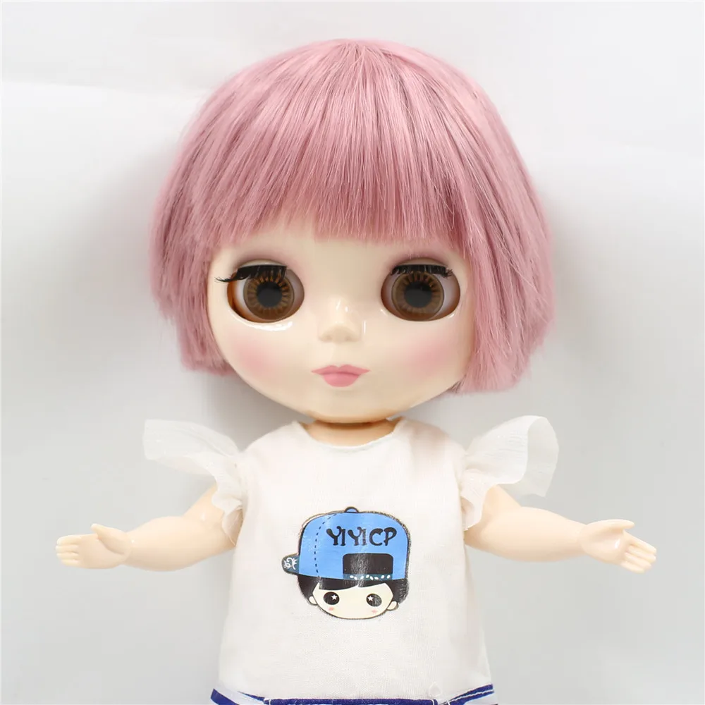 Кукла Blyth ICY DBS 1/6 Толстая кукла с короткими розовыми волосами милая плюшевая 30