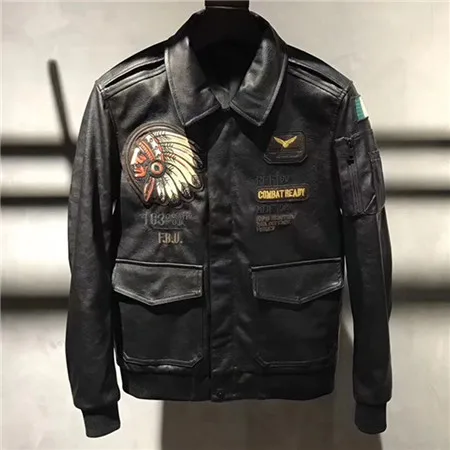 as picture Автомобильные кожаные куртки и пальто размера плюс 4XL, Мужская одежда, Весенняя Байкерская кожаная куртка-бомбер, мужская верхняя одежда размера d A596 - Цвет: as picture