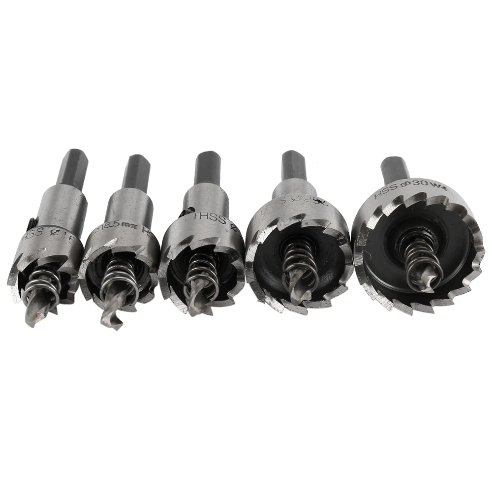 5 шт. Твердосплавные наконечники HSS сверла пилы набор металлических отверстий для