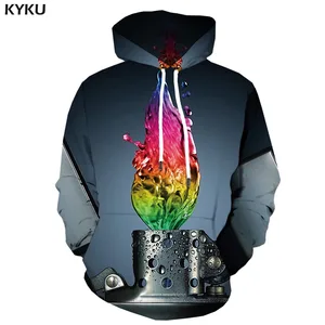 3d толстовки, толстовка цветов радуги, Мужская преломляющая толстовка с принтом граффити, худи с капюшоном, Повседневная Готическая 3d Толстовка с длинным рукавом