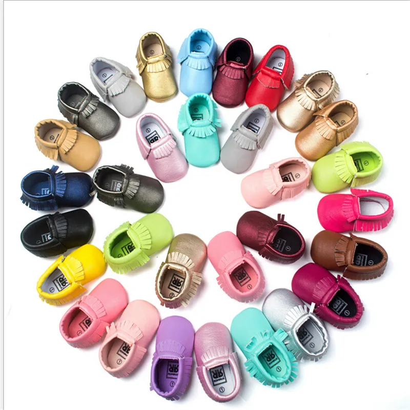 2017 для новорожденных Демисезонный искусственная кожа ребенка Мокасины детские