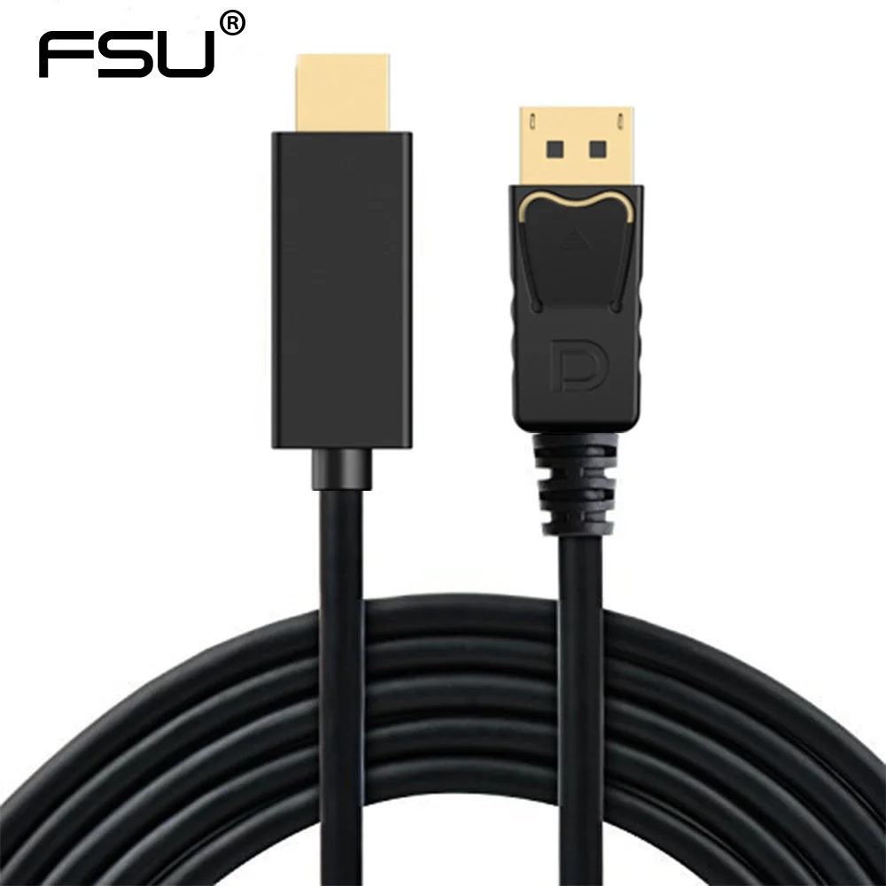 Высококачественный 6 футов 1 8 м порт дисплея штекер DP HDMI Кабель адаптер конвертер