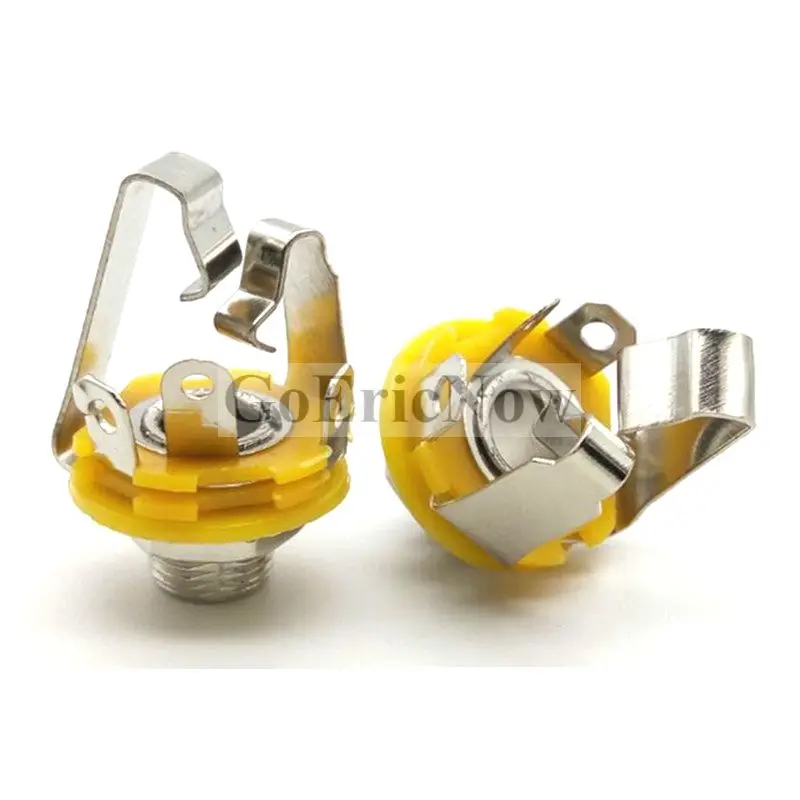 50 Pcs 6.35mm / 6.5mm 3 Pole stereo Plug jack Audio Female Connector 6.35 Welding Type Microphone Panel Socket | Обустройство дома