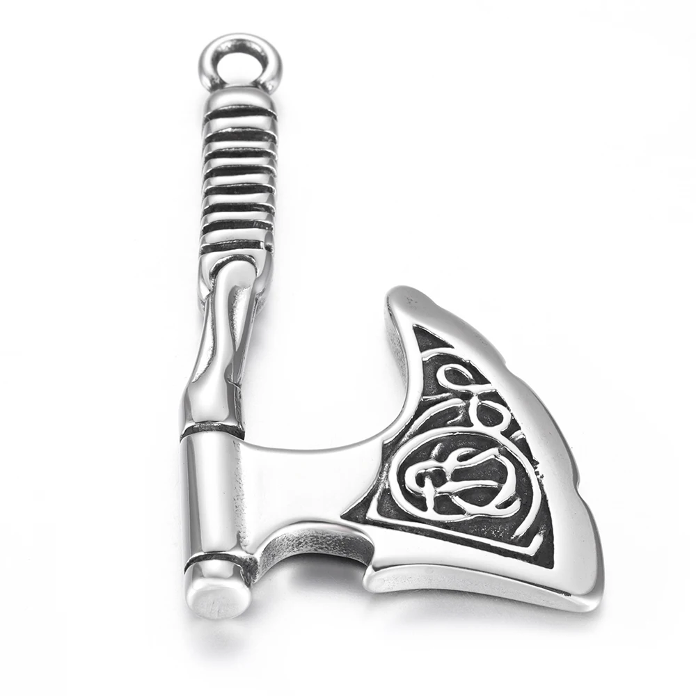 Нержавеющая сталь Viking Axe Большие Подвески Браслет Крючки застежка DIY Аксессуары Подвеска фурнитура для изготовления ювелирных изделий винтажные