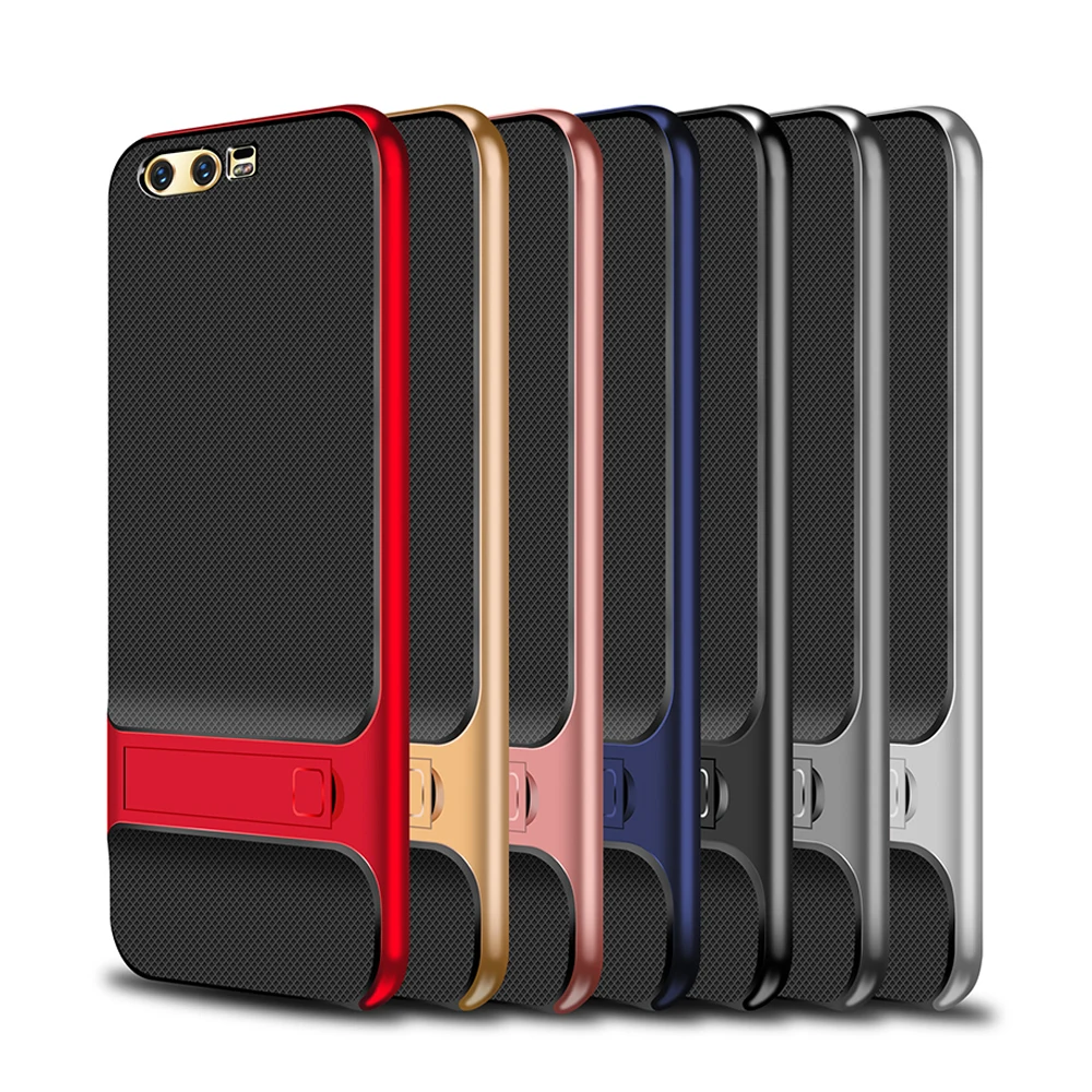 For Huawei Honor 9 Case 5.15 inch Luxury PC+TPU hybrid Stent Back Cover Cases For Huawei Honor 9 STF-L09 Stand Phone Case