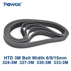 Ремень ГРМ POWGE HTD 3M C = 324 327 330 333 ширина 6915 мм зубья 108 108 110 HTD3M синхронный 111-3M 324-3M 327-3M 330-3M 333-3 м