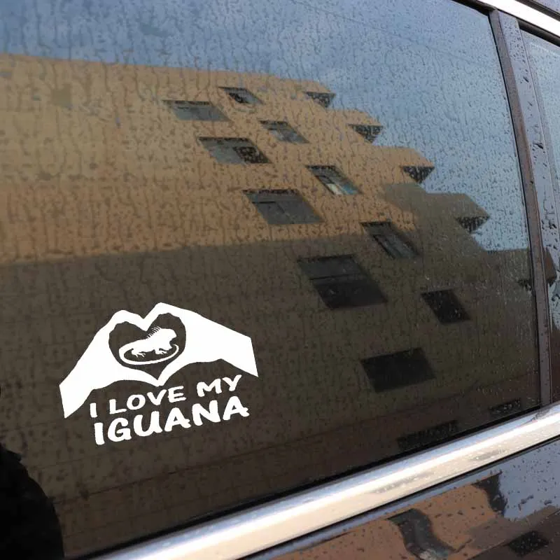 YJZT 17 8 см * 10 7 I Love You Iguana Rock виниловые наклейки для автомобиля на мотоцикл