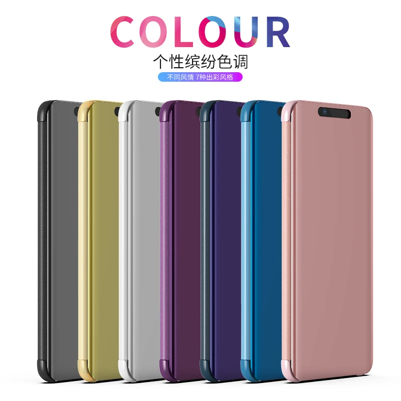 Умный флип-чехол VIVOY95 с подставкой зеркальный ЧЕХОЛ ДЛЯ VIVO Y95 Y 95 прозрачный чехол