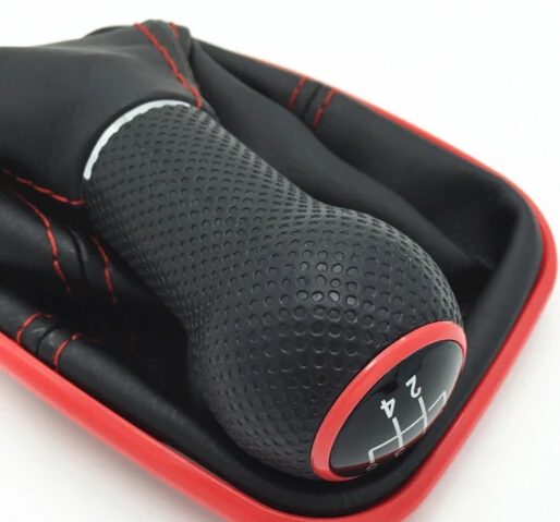 23mm 5/6 Speed Red Frame Gear Shift Knob Lever Shifter Gaiter Boot Fit For Volkswagen VW Golf 4 IV MK4 GTI Bora Jetta 1999-2000 |