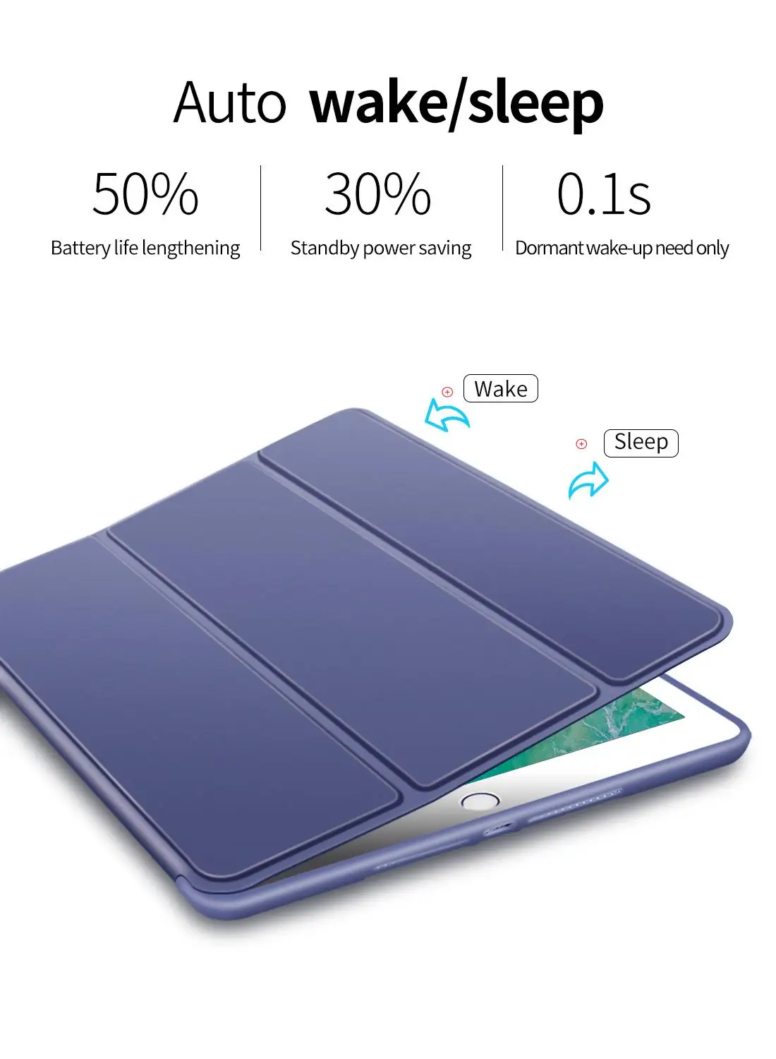 чехол для ipad mini 4 3 2 1 Case Smart Cover Soft TPU Silicone Back Magnetic PU Leather Auto Sleep/Wake up | Компьютеры и офис