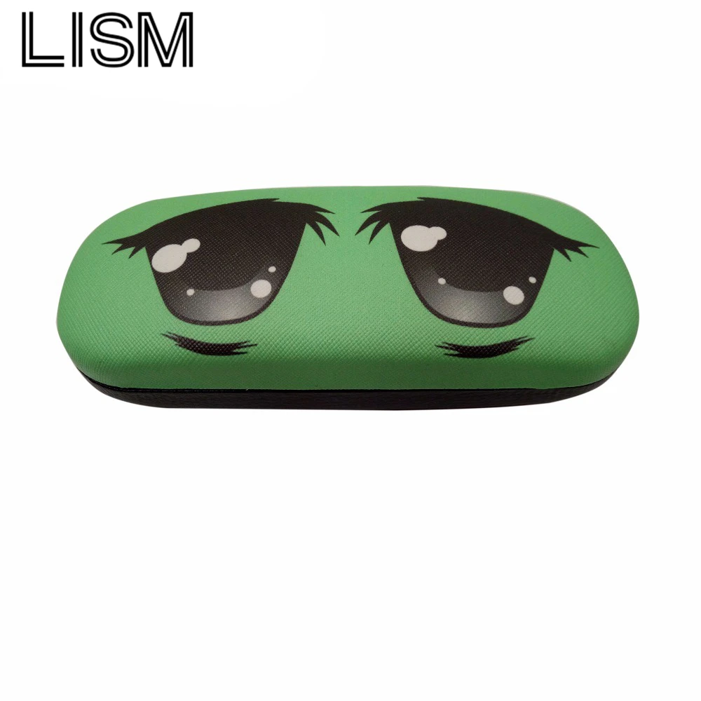 LISM мультфильм дизайн солнцезащитные очки жесткий кожаный чехол для очков