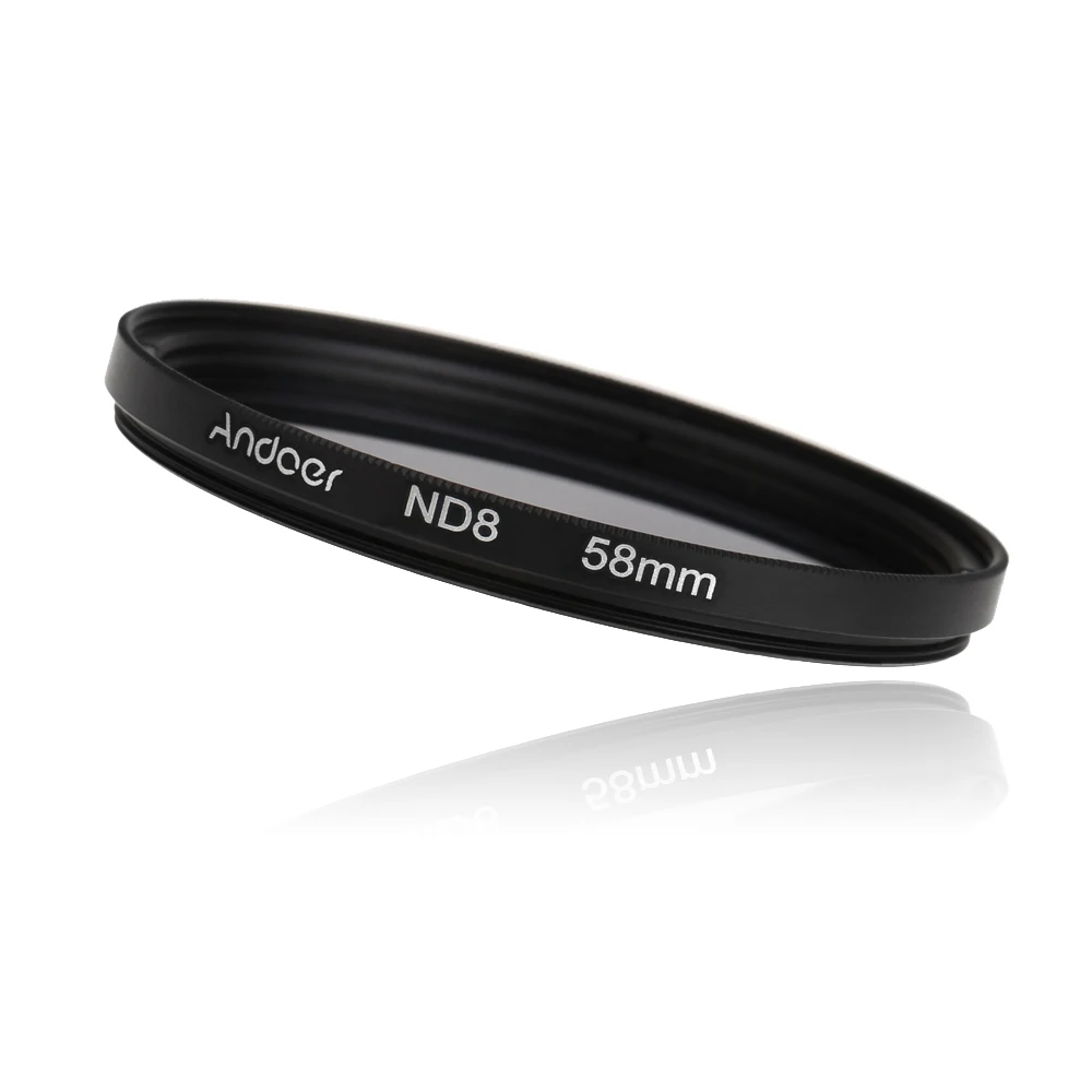 Andoer 58 мм UV + CPL FLD ND2/4/8 набор фильтров для фотосъемки Ультрафиолетовый круговой