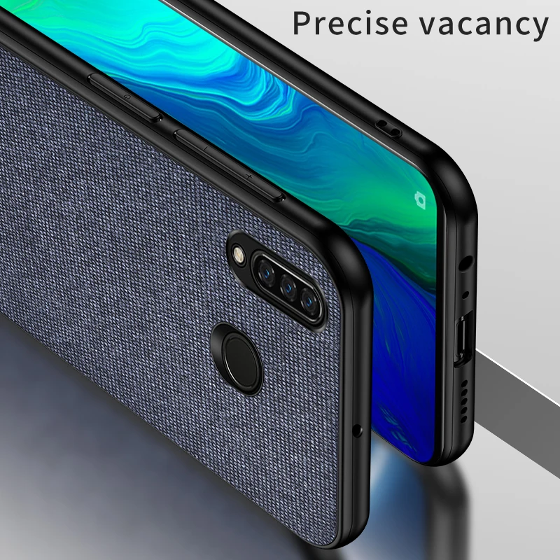Для OPPO Realme 3 Pro Чехол ткань полная защита Жесткий ПК задняя крышка для чехол