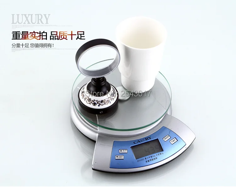 Керамический держатель для чашки и стакана настенный черный бронзовый Держатель