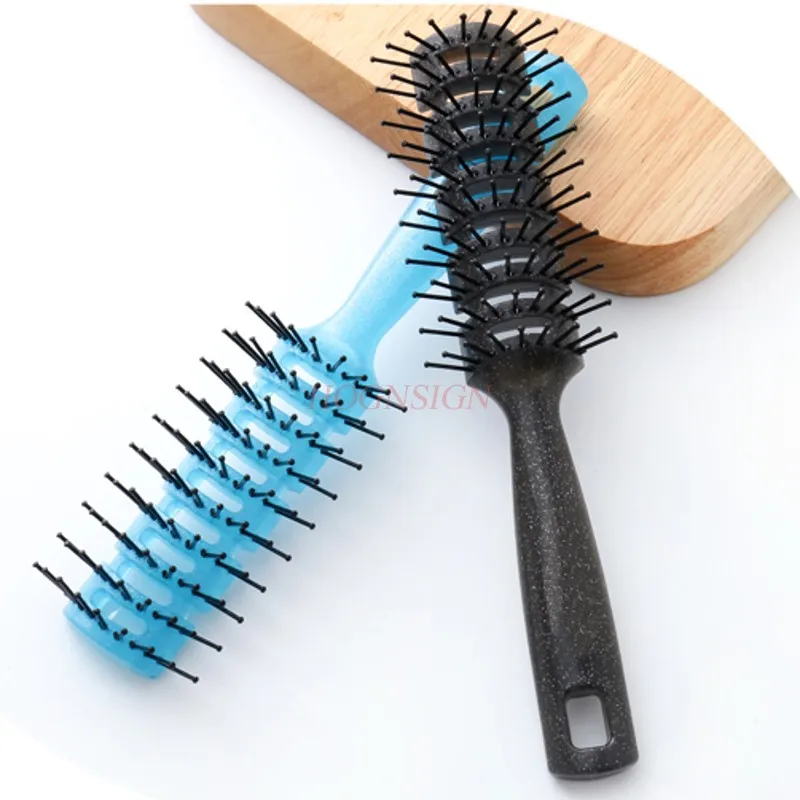 Men Professional Retro Oil Head Big Back Shape Comb Ribs Combs Home Hair Salon Roll Hairbrush Hairdressing Supplies Straight | Красота и