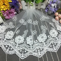 1yard wide 35cm decorate lace fabirc pure cotton thickened straight edge embroidery accessories diy lace handmade supplies