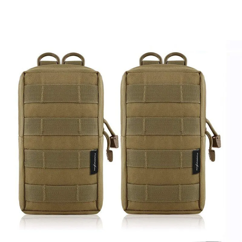 2 шт. Тактический аксессуар EDC Molle Сумка Утилита Сумка гаджет упаковка для снаряжения военный жилет поясная упаковка Открытый страйкбол телефон Органайзер