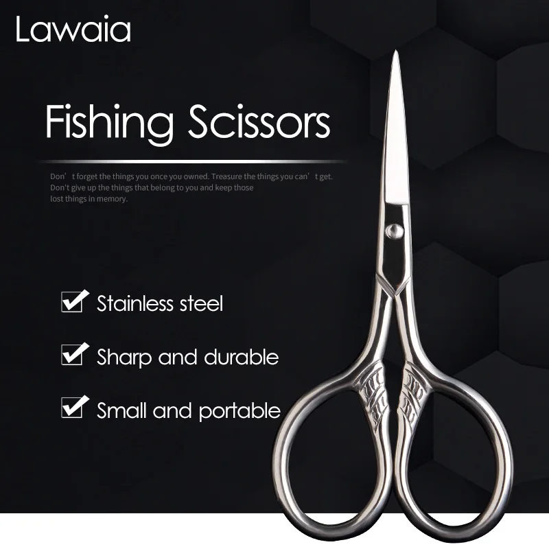 Lawaia Fishing Scissors Special 304 Stainless Steel Multi-function Small Portable Fishing Gear Fishing Supplies Gadget Fish Tool enlarge