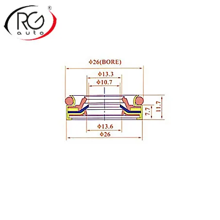 Автомобильный Кондиционер уплотнение вала компрессора масляное губ типа для