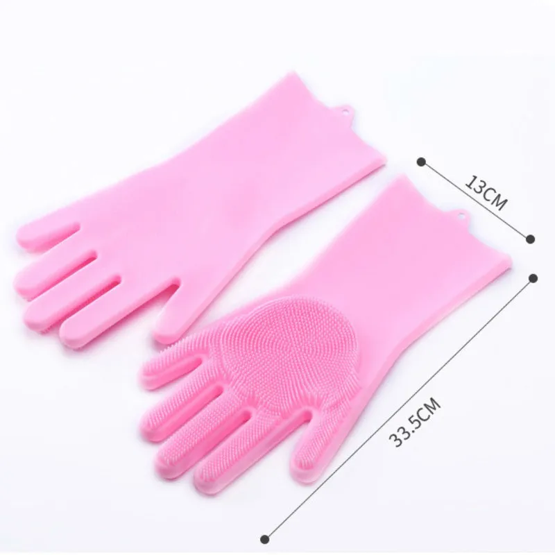 Кухонные силиконовые чистящие перчатки Guantes de латексные Волшебные мытье посуды