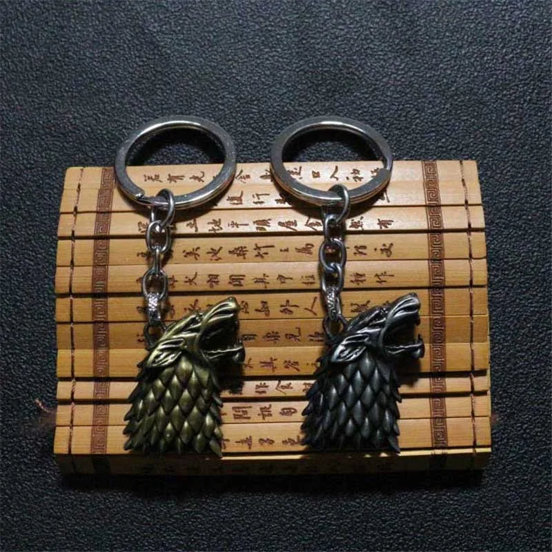 Игра престолов брелок ужасный волк подвески брелки Песнь Льда и Огня Дракон