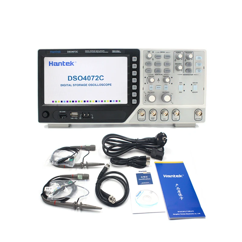 

Osciloscopio Digital Hantek Osciloscopio DSO4072C 2 Canales 70 MHz con Generador Formas