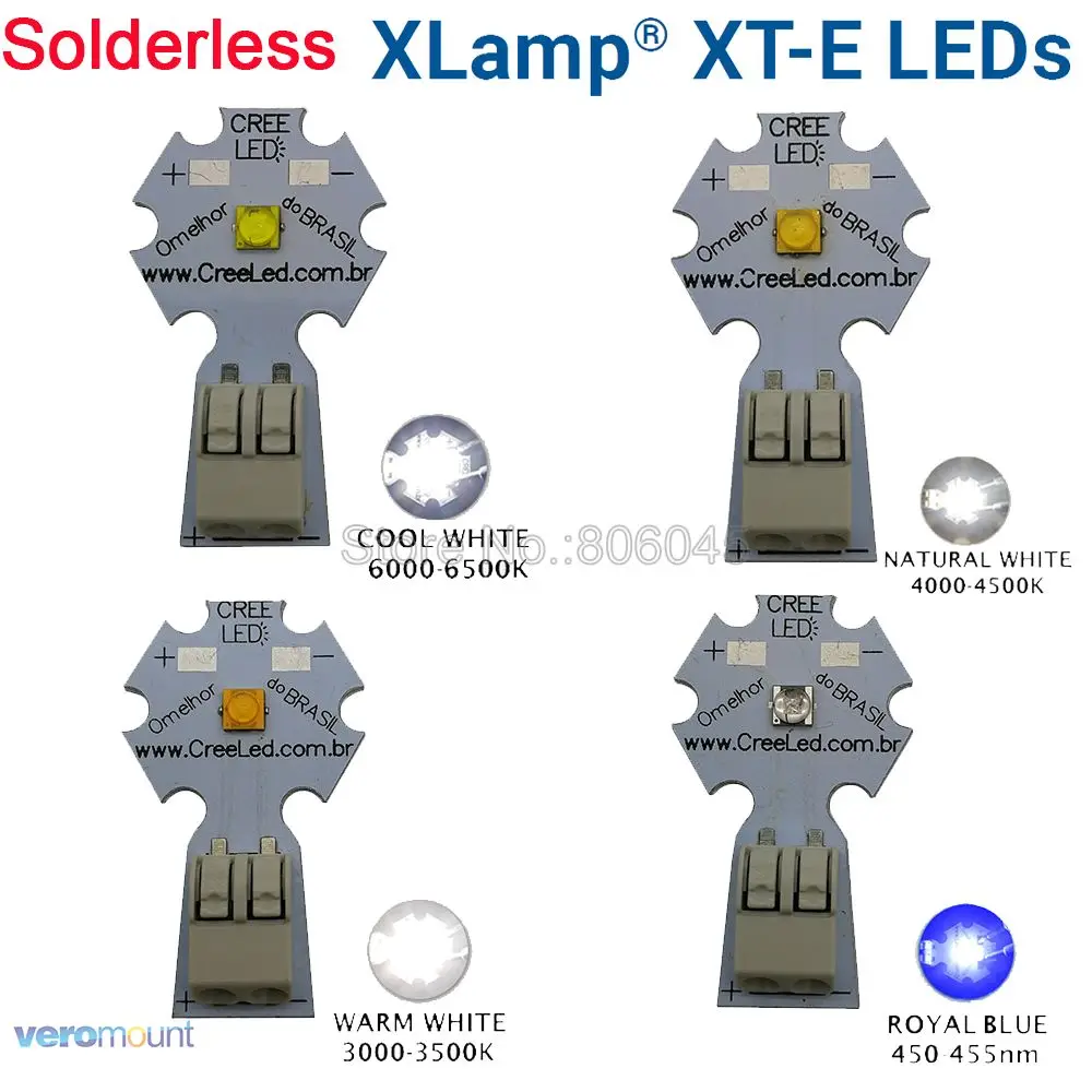 Светодиодный эмиттерный диод высокой мощности 5x5 Вт Cree XTE холодный белый теплый