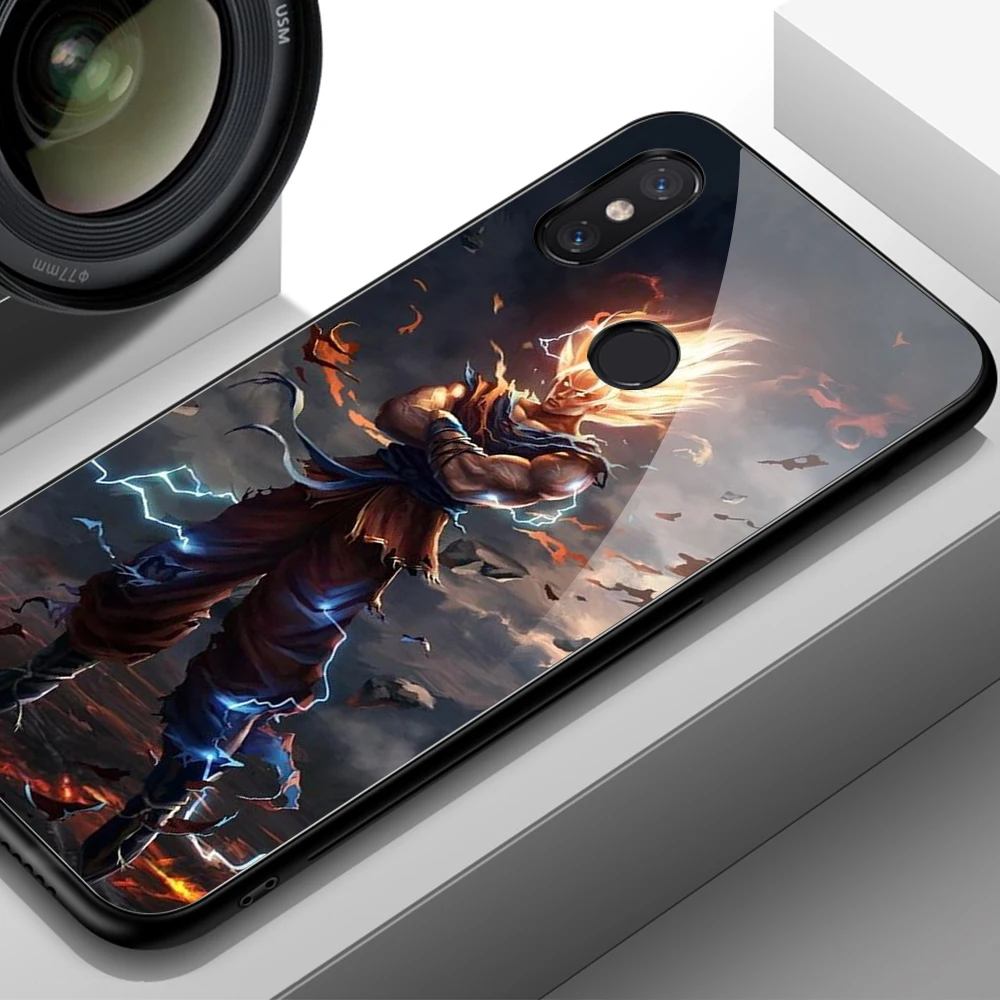 Чехол для Xiaomi mi 8 se, закаленное стекло, жесткая задняя крышка Dragon Ball Z, чехол для телефона для Xiaomi mi 6 8 9 SE lite mi x 2 2s3 max 3