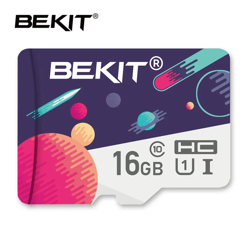 SU-16GB-LUO Bekit карта micro sd 32 Гб 64 Гб 128 ГБ 256 ГБ 16 ГБ 8 ГБ карта памяти micro sd карта SDXC SDHC класс 10 флэш-накопитель для камеры смартфона - Емкость: SU-16GB-LUO