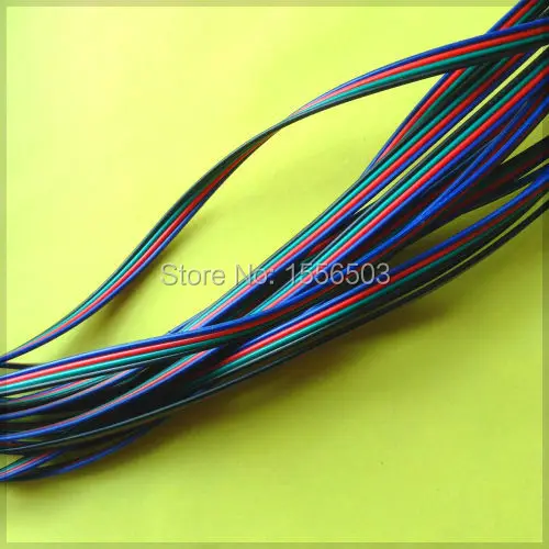 Провод RGB из луженой меди 4-контактный провод AWG 22 изолированный