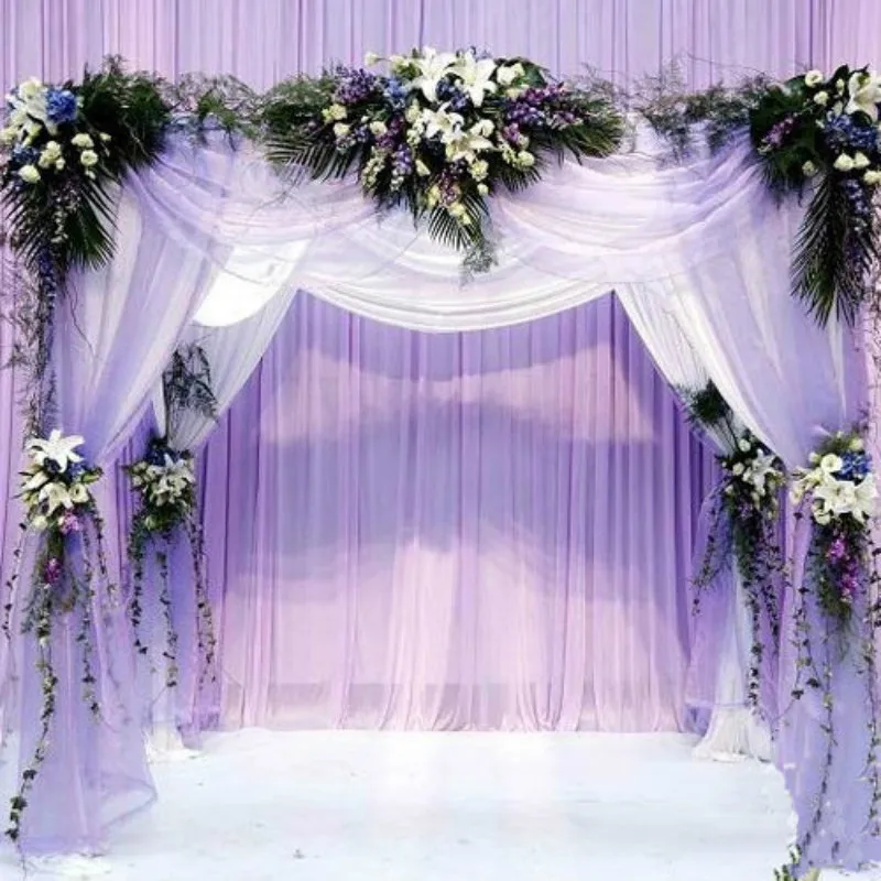 48 см x 5 м свадебное украшение из органзы ткань для стула и юбки | Дом сад