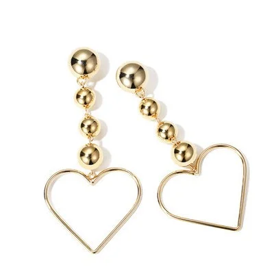 

3 layer Hollow Geometry Earrings Heart Sweet Gold Love Earrings Women Gifts Jewelry Orecchini Brincos Pendientes Oorbellen E113