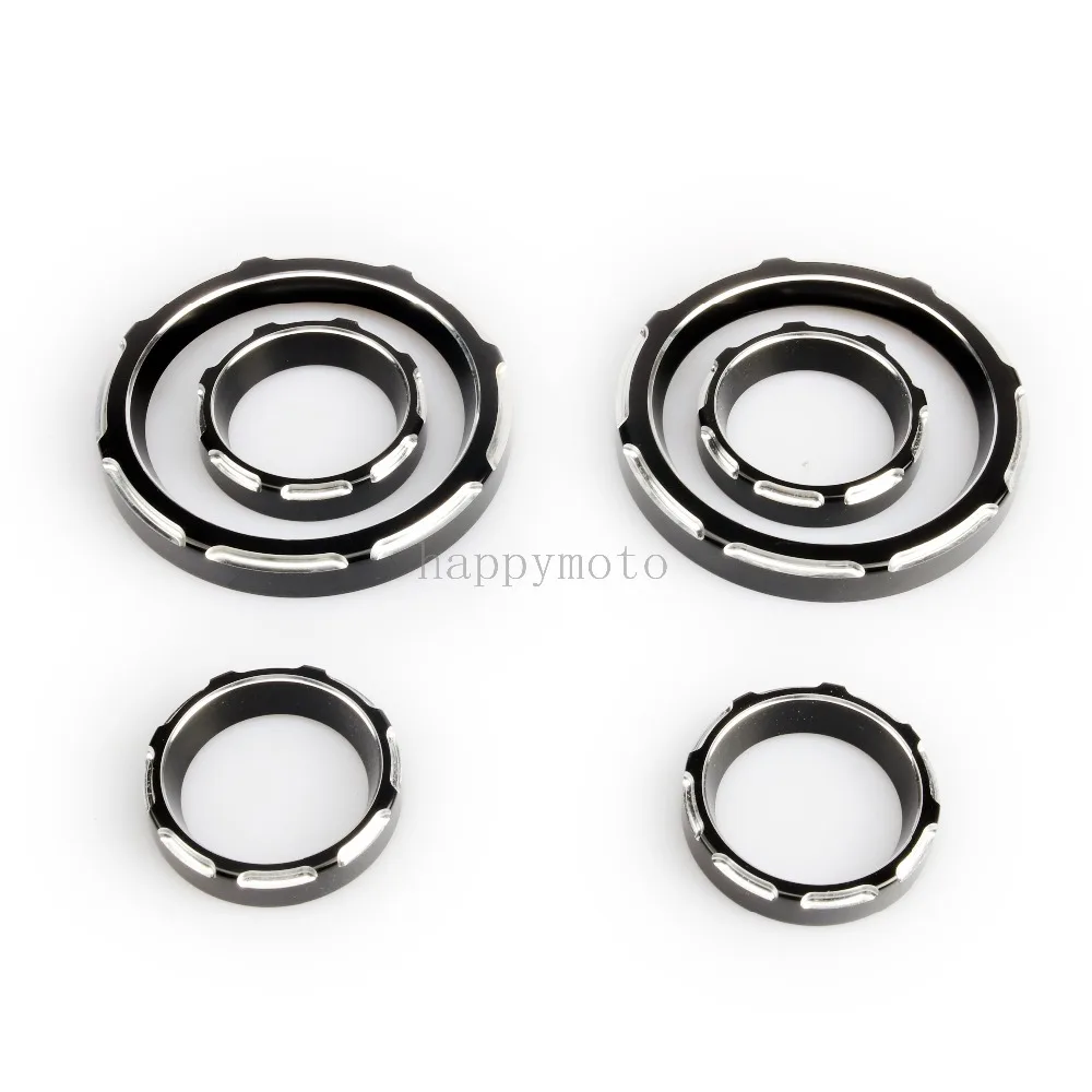 

Motorcycle 4" Speedometer 2" Gauge Burst Bezel Kit sets For Harley Electra Street Glide 1996-2013