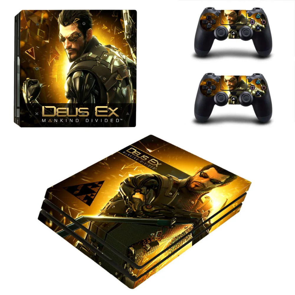 Deus Ex Mankind Divided наклейка PS4 Pro кожи наклейки для Sony PlayStation 4 консоли и контроллеры