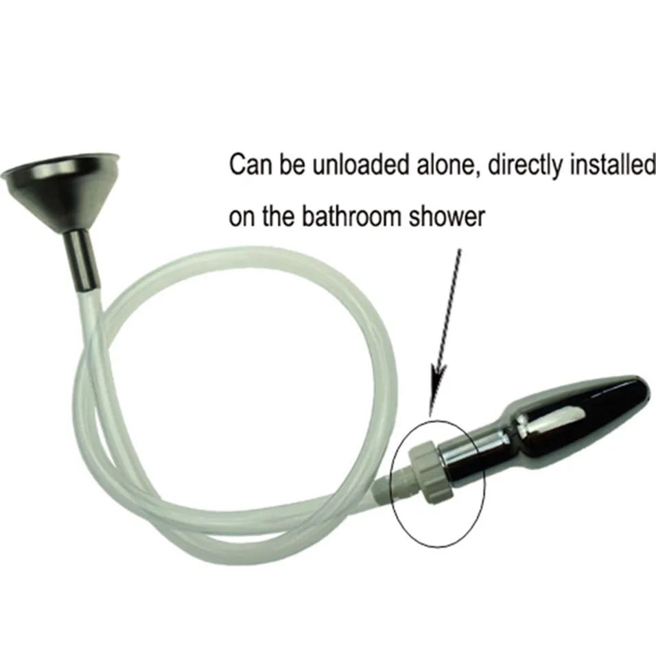 CamaTech металлическая воронка набор клизмы для анальной чистки пустая Анальная