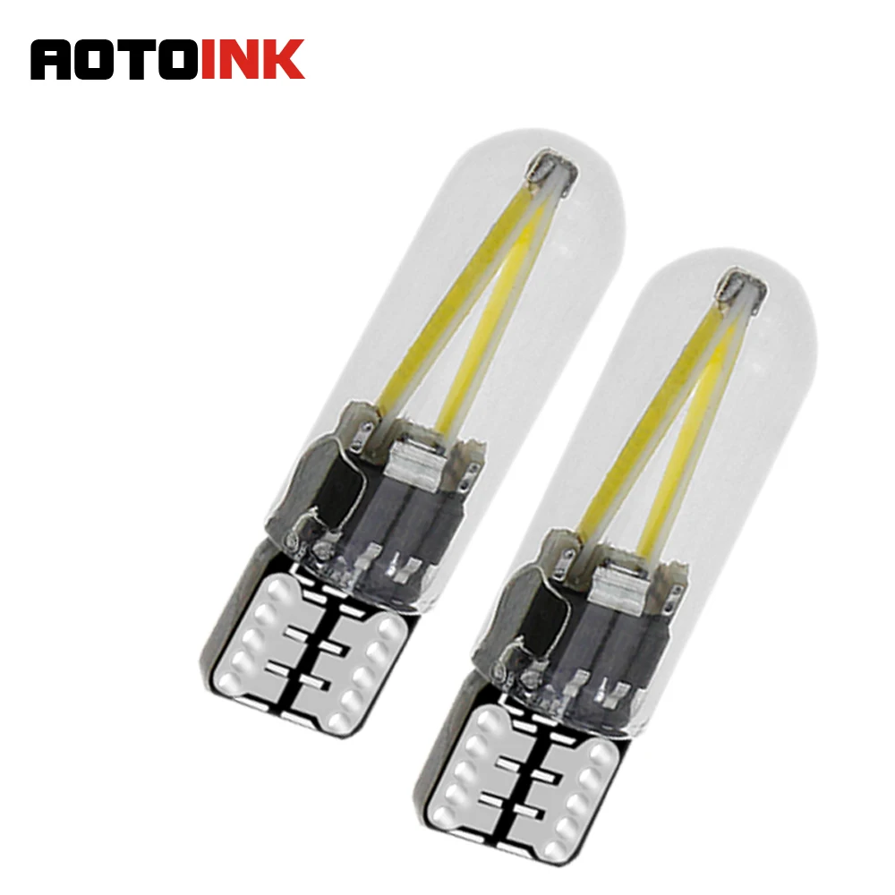 AOTOINK 2 шт. W5W T10 светодиодный светильник для чтения в автомобиле купольная лампа