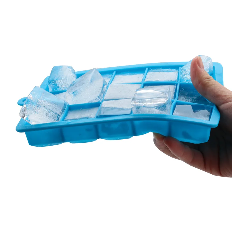 Tebrigo 24 Grid Ice Mould Silicone Tray Molds DIY Desert Cocktail Juice Maker Square Mold Cube | Дом и сад