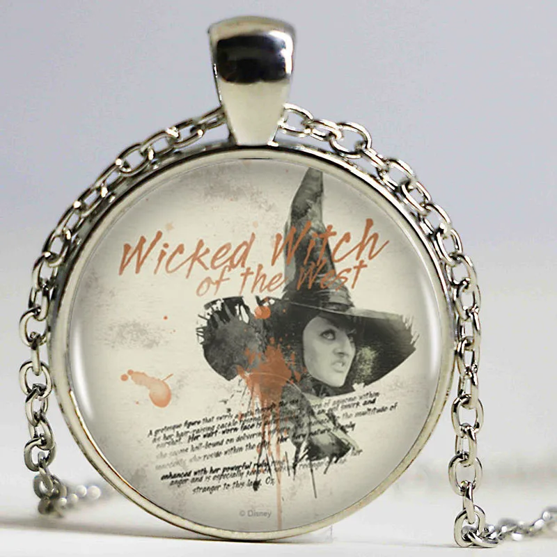 Ведьма Запада ожерелье с подвеской пикантные изображение ведьмы серебро Форма