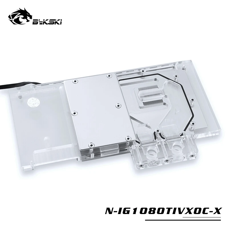 BYKSKI водный блок для использования в красочных iGame GTX1080Ti Vulcan X OC/ 1070TI OC/TOP Full Cover