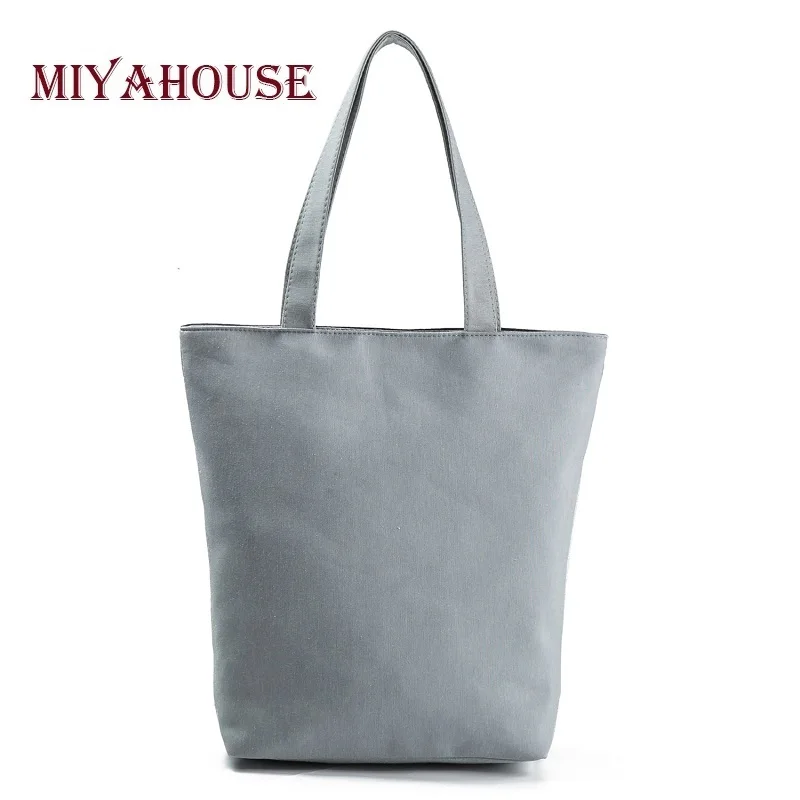 Miyahouse, Холщовая Сумка на плечо, женская сумка-тоут, сумка для покупок с красочным рисунком, женская летняя пляжная сумка, женская сумка