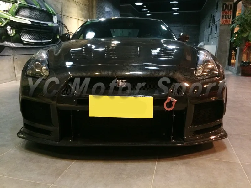 Car Accessories Carbon Fiber TP Style Wide Body Kit Fit For 2008-2013 R35 GTR CBA DBA Front Bumper Fender Side Skirts | Автомобили и