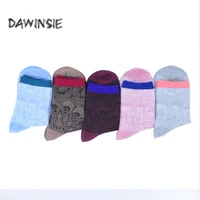 2018 autumn and winter new women middle tube socks special pattern pure cotton with contrast color factory direct sale