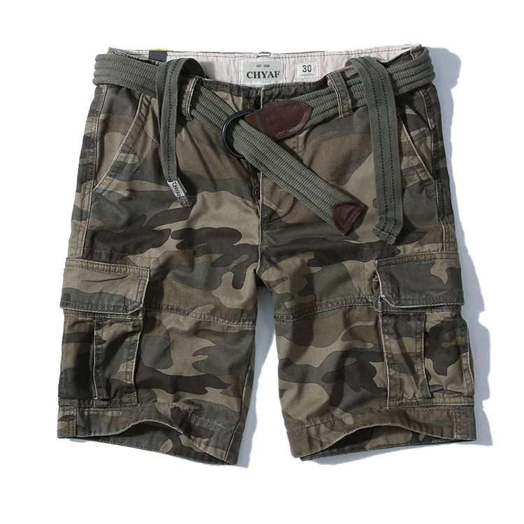 Men's Military Camo Cargo Shorts Summer Fashion Army Wrok Casual Multi-Pocket Knee Length Bermudas Masculina | Мужская одежда