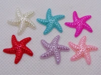 100 mixed color acrylic flatback pearl sea star starfish cabochon 19mm craft diy wedding