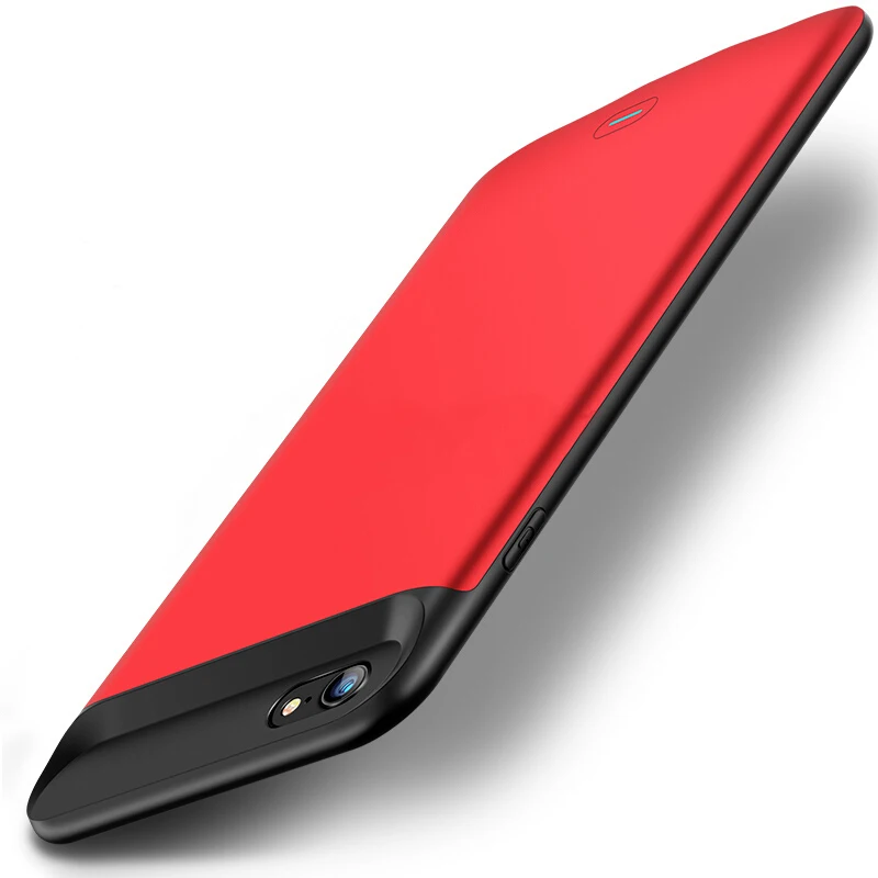Внешний 5000-7200 мАч Умный Магнитный чехол-бампер из ТПУ для iPhone 6 6S 7 8 Plus X 10