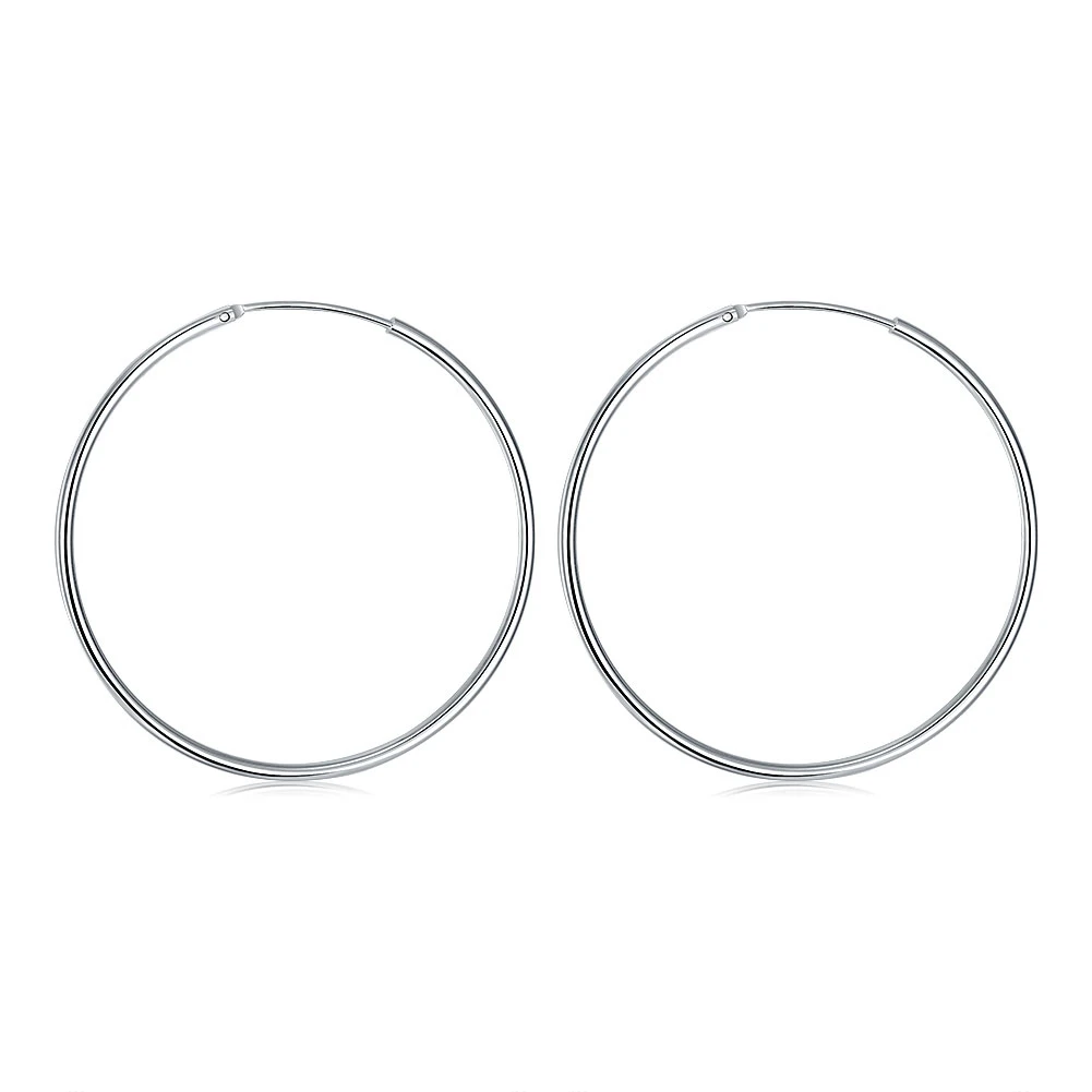 

Glossy round earrings fashion silver round earrings hoop earrings for women luxury jewelry fashion jewelry womens accessories
