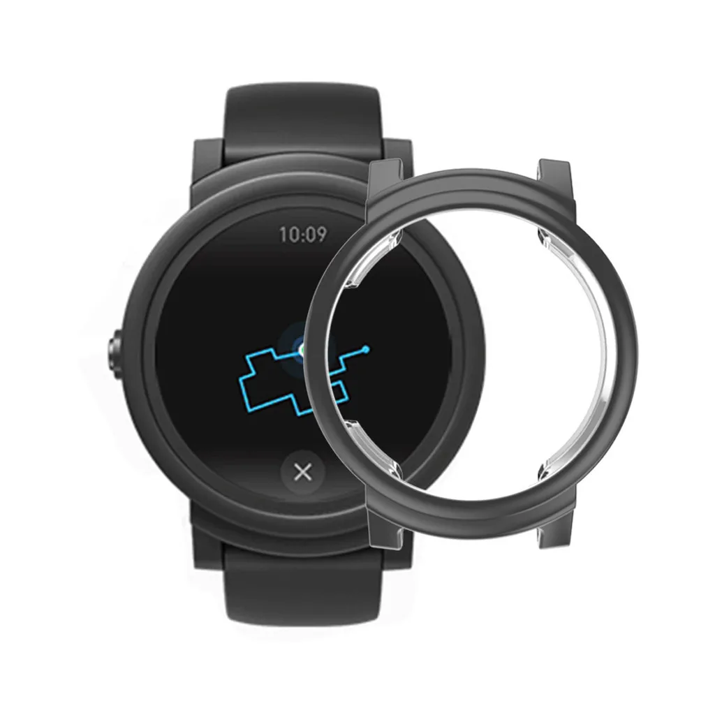 Ультра-тонкий мягкий ТПУ защитный силиконовый чехол для Ticwatch E смарт-часы носимые против царапин Аксессуары#605
